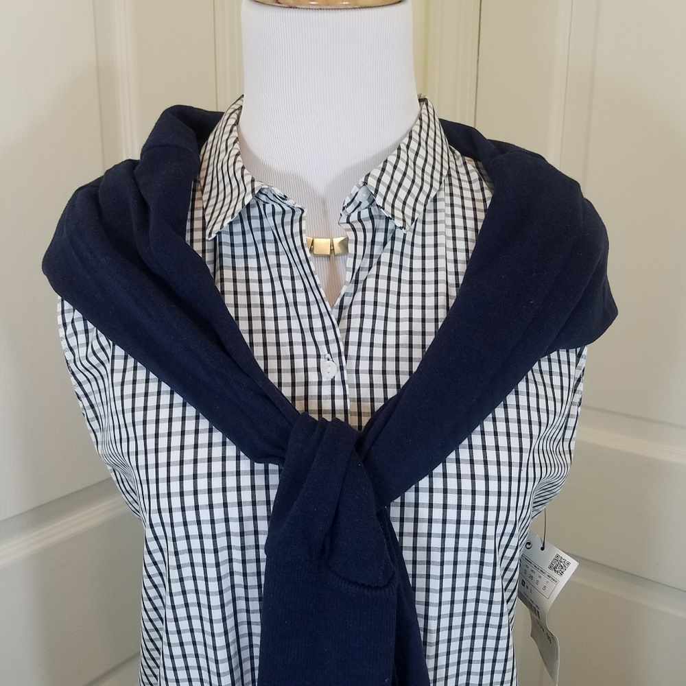 ZARA TRAFALUC BUTTON UP DRESS WITH FRONT TIE